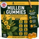 Mullein Gummies 60 Count, Elderberry, Vitamin C, Pineapple Flavor
