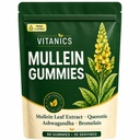 Vitanics Mullein Gummies, Mullein Leaf Extract Supplement, 60 Count | Mullein leaf extract gummies with a convenient format, designed for a simple daily supplement routine and easy use