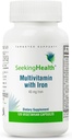 Seeking Health Multivitamin with Iron, 45 mg Chelated Iron, Active B Vitamins Plus L-5-MTHF, Supports Healthy Immune System and Energy Production, Vegetarian Capsules (120 capsules)*