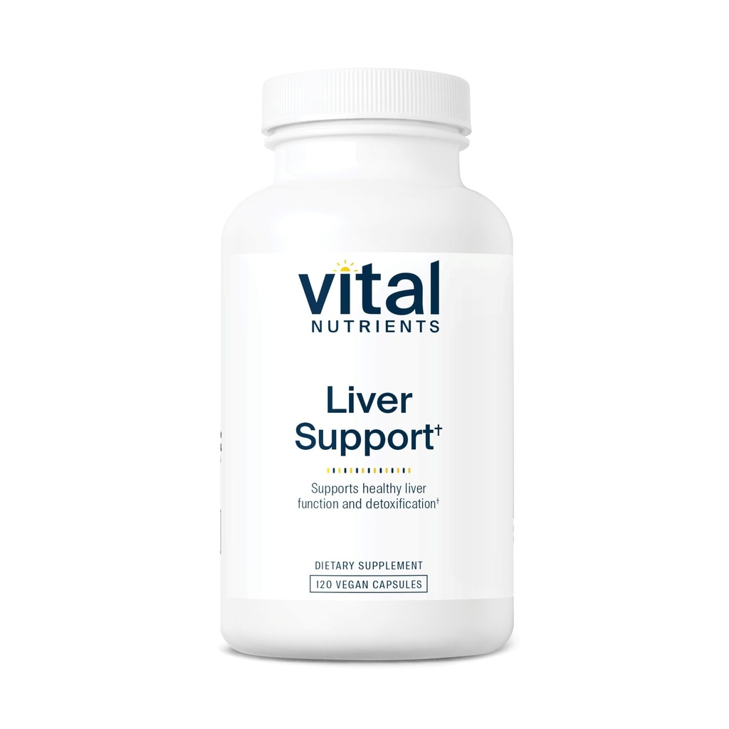 Vital Nutrients Liver Support Milk Thistle and Curcumin - Vegan Supplement - Herbal Combination to Support Healthy Liver Function* - Gluten, Dairy and Soy Free - 120 Capsules