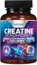 Costruito da Nature Creatine Monohydrate Pills - Integratore Micronized Creatina per Uomini & Donne - Forza muscolare, Energia, Endurance e Recupero - Gluten-Free, Vegan, Non-GMO - 60 capsule