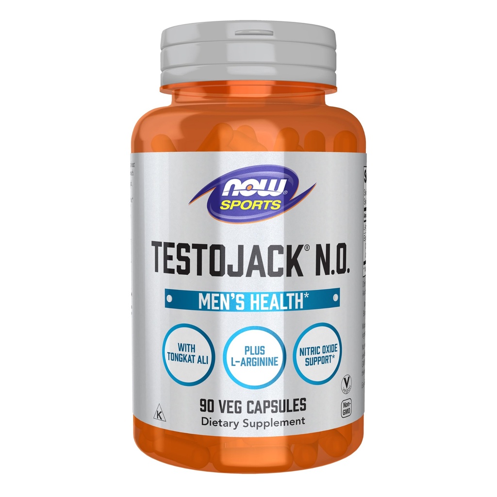 Now Sports, TestoJack N.O., L-Arginine, Tongkat Ali, 90 Veg Caps