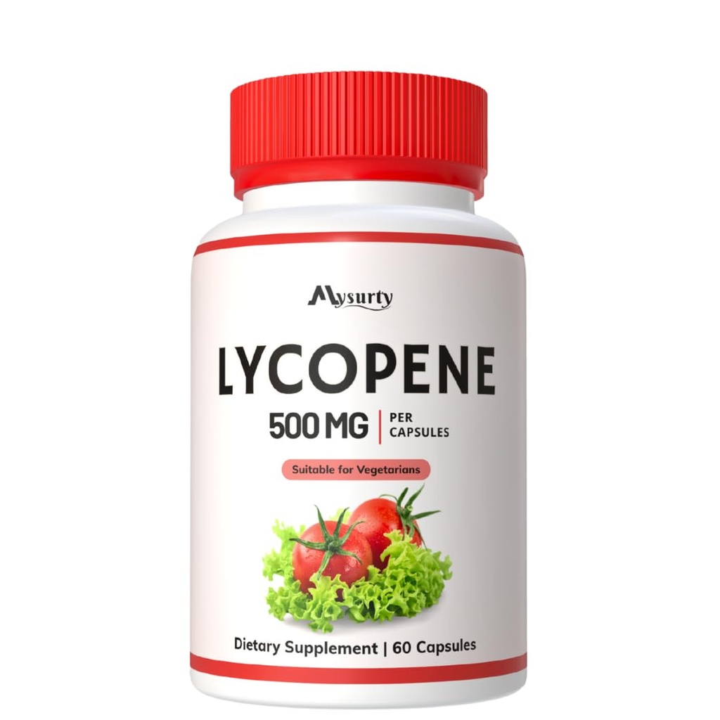 Lycopene Capsules | Lycopene Supplements for Men | lycopene 500mg | Supplement for Men & Women - 60 Capsules (Pack 1)