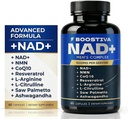 Boostiva NAD+ Plus Supplements for Men, with Resveratrol, CoQ10, L Citruline and Lycopene, Anti-Aging, Stamina, xkq NAD Supplement 60 Capsules