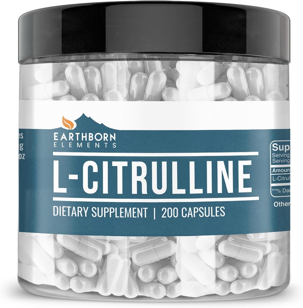 天然来源的L-Citrulline、200卡普尔、实验室试验、无 Stearates 或 水稻填料