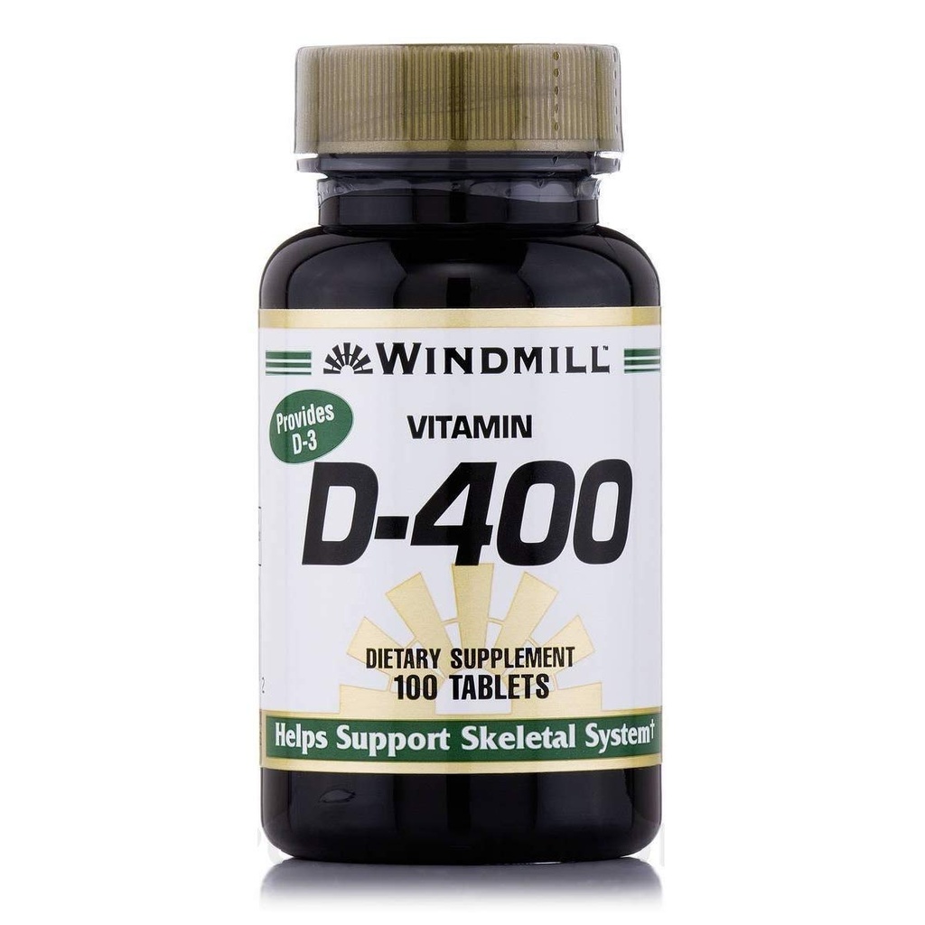 Vitamin D TABS 400IU WMILL Size: 100
