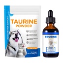 Taurine Drop + Powder Set for Cats & Dogs, Taurine Supplement for Eyesight, Heart, Muscle & Immune Support, Promotes Digestion & Absorption