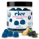 riev Cramp Crusher Gummies – Soothe the Cycle Storm, Natural Plant-Based Formula with Ginger, Dong Quai & Magnesium – Vegan, Non-GMO, No Sugar – Ginger Berry Flavor – 30 Gummies