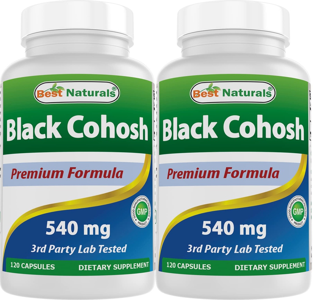 Best Naturals Black Cohosh 540 Mg 120 Capsules (120 Count (Pack of 2))