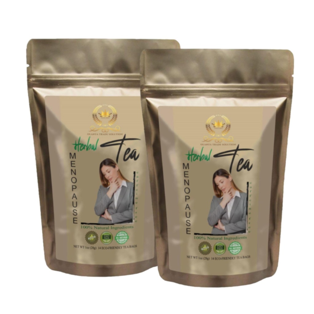 Generic Menopause Formula - Menopause Herbal Tea - Post Menopause Hormone Balance for Women, Ginkgo biloba Tea Loose Leaf, red Clover Seeds, Black Cohosh Root Tea, Cinnamon Tea - 2 Packs