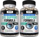 Kaya Naturals Eye Health Supplement - Lutein & Zeaxanthin - Supports Eye Strain, Dry Eyes, and Vision Health - Clinically Proven Ingredients 800mg Vitamin Supplement - 60 Count (Pack of 2)