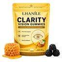 Lhanile Clarity Vision Gummies, Honey Eye Gummies, 60 Gummies | with Lutein & Zeaxanthin Blend