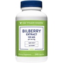 The Vitamin Shoppe Bilberry Extract 120MG, Antioxidant that Promotes (240 Capsules)