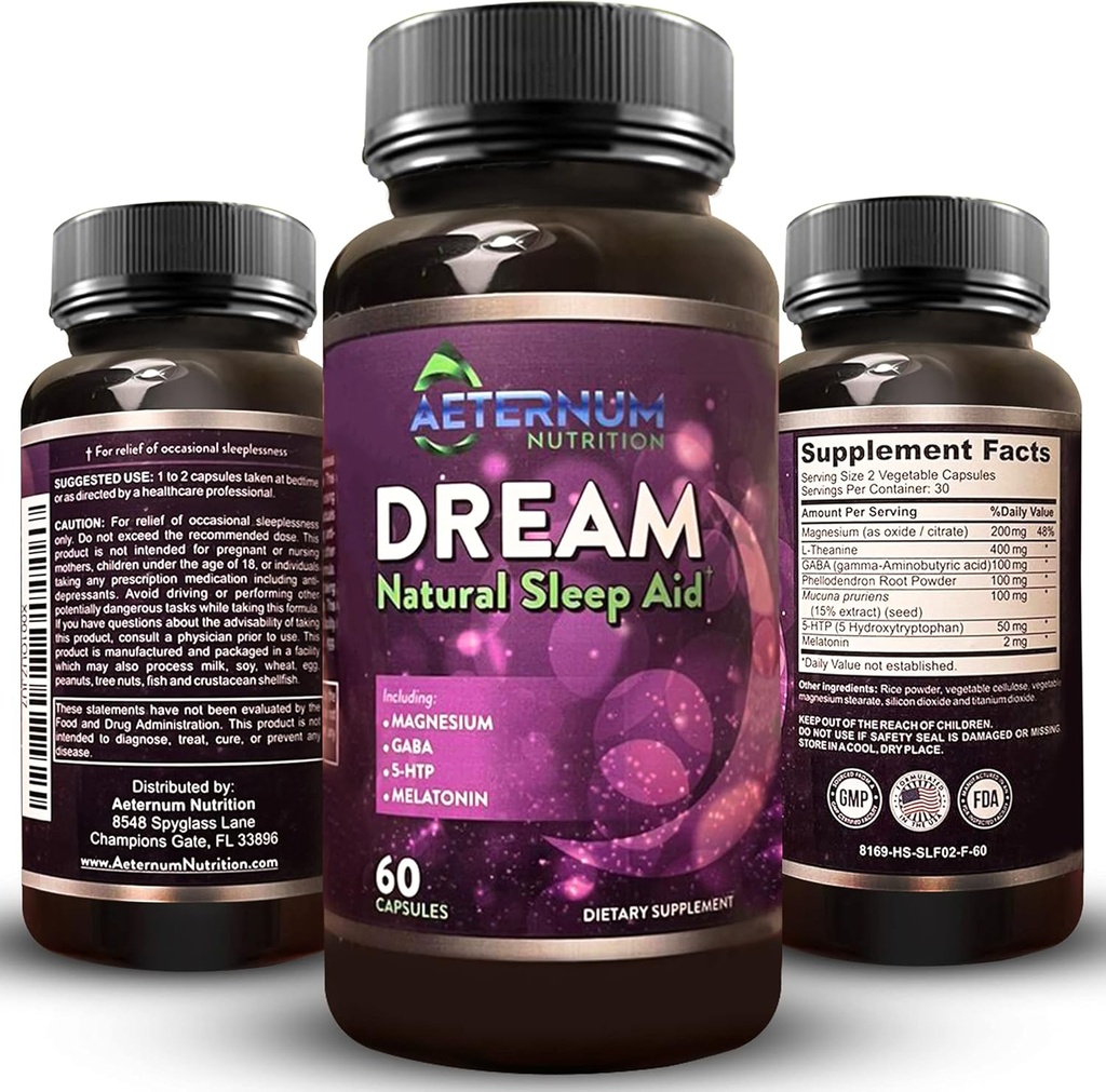 Droom Natural Sleep Supplement voor volwassenen 