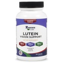 Lutein Vision Support - Essential Eye Vitamin - with Bilberry, Beta-Carotene, Zinc, Grapeseed & Other Minerals Bulk 360 Capsules, 180 Day Supply (120 Capsules/Bottle)