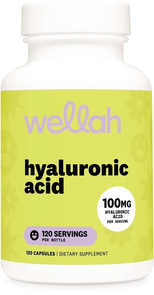 Wellah Hyaluronic Acid Supplement for Women (100mg) 120 Capsules