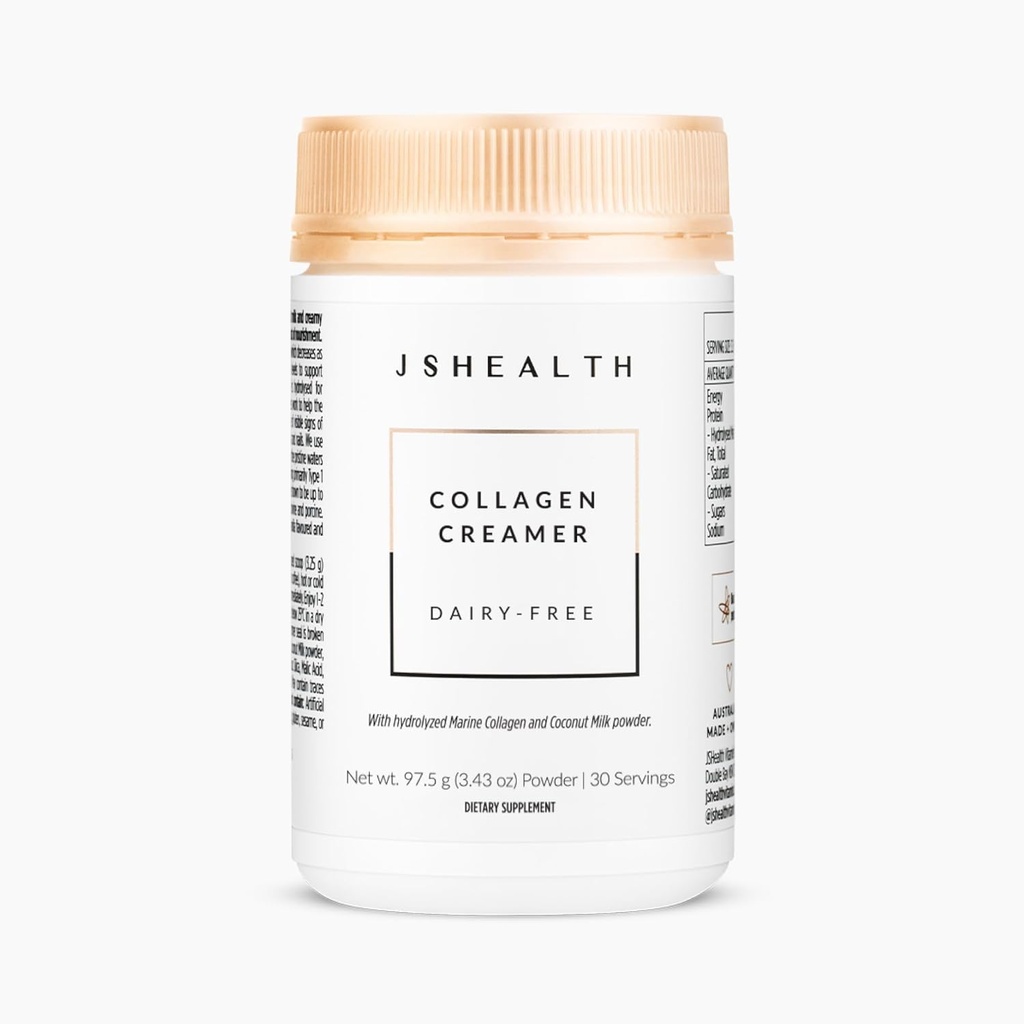 Collage JS Healthn Creamer - Collage Vanillan Cràmer per al cafè - Cafè lliure de salut - Cremer, 30 Servings de Collage Marine Peptides