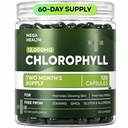 MEGA HEALTH Chlorophyll Capsules 12,000mg – 120 Vegan Chlorophyll Pills for Women & Men | Supports Glowing Skin, Natural Freshness Within & Digestion | Non-GMO, 2 Month Supply