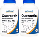 Nutricost Quercetin 880mg, 240 Vegetarian Capsules with Bromelain (165mg) - 120 Servings (440mg Quercetin Per Cap) - Gluten Free, Non-GMO (Pack of 2)
