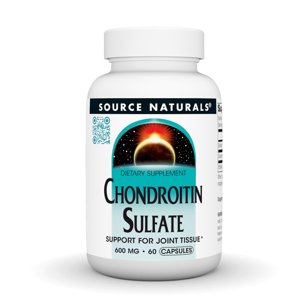 Source Naturals Chondroitin Sulfate, 600 mg - 60 Capsules | Support for Joint Tissue*