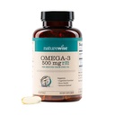 NatureWise Omega 3 Fish Oil - 500 mg per Pill - EPA & DHA - Immune Support, Brain Health & Optimal Wellness - Gluten and Soy Free, Non-GMO - 90 Softgels[3-Month Supply]