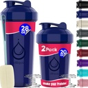 diliqua 2 PACK, 28 oz & 20 oz Shaker Bottles with Powerful Wire Whisks for Protein Mixes | Leakproof Blender Shaker Bottle Pack | BPA-Free & Dishwasher Safe | Shaker Bottle | Shaker Cups for shakes