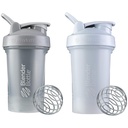 BlenderBottle Classic V2 Shaker Bottle, 20 oz, Pebble Grey, Stainless Steel - Protein Shakes and Pre Workout