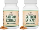 Saffron Supplement for Focus - Saffron Extract 88.5mg Vegan Capsules (210 Count) – Supports Focus and Vision, Including Retina and Lens – Herbal Dietary Supplement by Double Wood (Pack of 2)