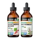 Hawthorn Tincture 4 Fl. Oz. & Motherwort Tincture 4 Fl. Oz.