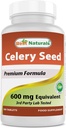 Nejlepší Naturals Celery Seed 600 Mg Tablet, 180 Počet (817716014401)