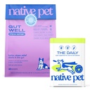 Native Pet Stress Support & Multivitamin Bundle: GutWell Stress Support - Dog Anxiety Relief & Dog Vitamins & Supplements - 11-in-1 Multivitamin Powder Food Topper for Overall Health - 60 Scoops
