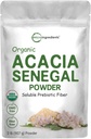 Micro Ingredienti Organic Acacia Senegal Polvere di fibra, 2 lb | Fibra solubile istantanea | Prebiotico a base vegetale per Gut & Salute Digestiva | Non OGM, Senza glutine, Vegan