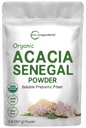 Micro Ingredients Organic Acacia Senegal Fiber Powder, 2 lb | Instant Soluble Fiber | Plant-Based Prebiotic for Gut & Digestive Health | Non-GMO, Gluten-Free, Vegan