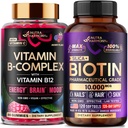 NUTRAHARMONY Vitamin B-Complex Gummies & Biotin with Silicon Softgels
