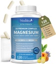 Magnesio Complejo Chelated Magnesium Glycinate w/Malate, Taurate reducida Herbal Extracts for Support Sleep, Muscle,Cortisol & Heart Health, Gluten Free, Vegan, Non GMO, High Absorption,120 Capsules