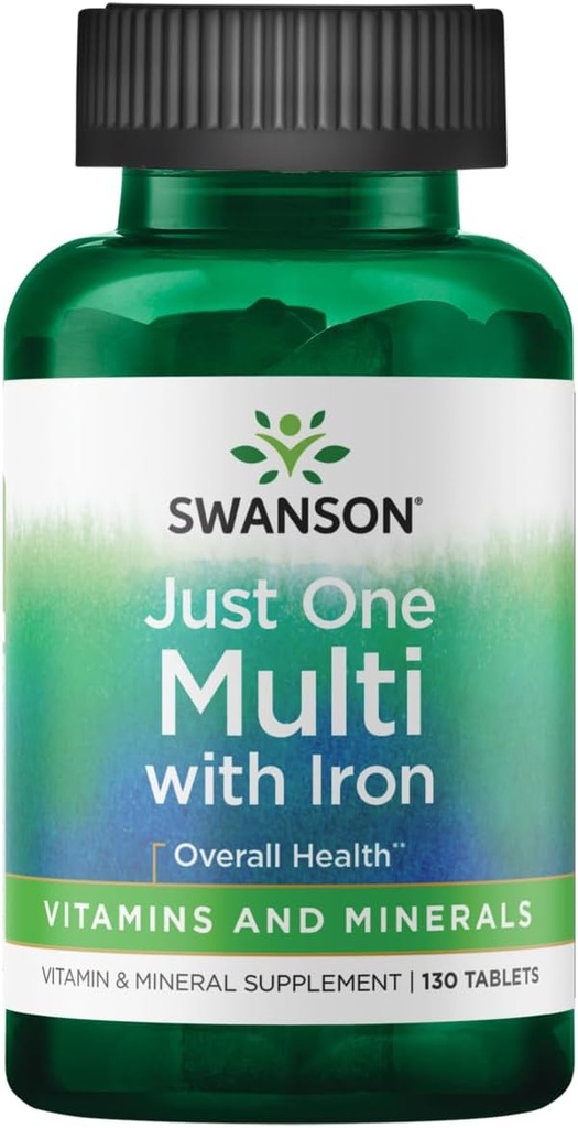 Swanson Century Formule Multivitamine met IJzer 130 Tabs