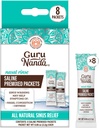 GuruNanda PreMixed Saline Packets for Nasal Rinse (8 Count), All Natural Sinus Rinse Packets to Help with Allergies & Congestion Relief, 0.08oz Each (Pack of 6)