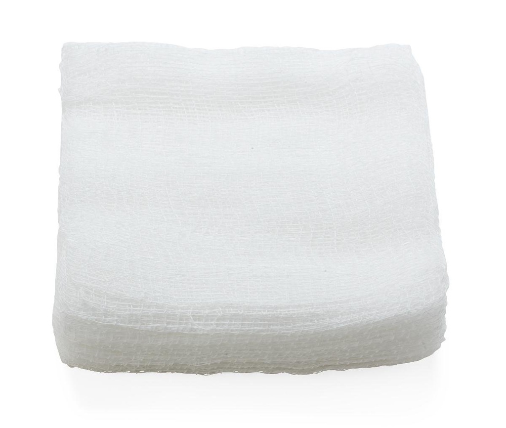 Medline Sterile 100% Cotton Woven Gauze Sponges, 4" x 4", 12-Ply, Ideal for Wound Dressing and General Cleaning, 10/Hard Tray, Pack of 10