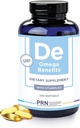 PRN DE Omega 3 补充 - 240软胶,60天供应 - rTG Omega 3 脂肪酸,含1 680mg EPA,560mg DHA和维生素D用于皮肤,联合,眼和心脏健康