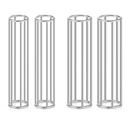 4 Pcs Metal Cage Applicator Tubular Gauze Metal Applicator Cage Tube Gauze | Small X 2 Pcs, Large X 2 Pcs, Bandage Tubular for Toes Fingers Homes Offices Hospita，Stainless Steel
