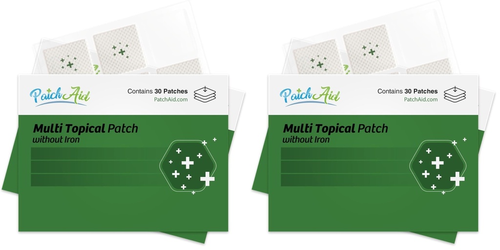 PatchAid Multi Plus Topical Patch Without Iron 30-Day Supply (Pack of 2)