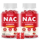 NAC Supplement for Kids & Adults, Nac Gummies 1000mg N Acetyl Cysteine Supplement with Selenium, Support Antioxidants, Lung & Liver Health & Immune System, Sugar-Free, Strawberry Flavor, 120 Count
