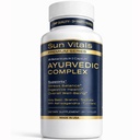 Sun Vitals Adaptogen Complex – Ashwagandha, Turmeric, Brahmi & Holy Basil | 16 Ayurvedic Botanicals | Stress Balance, Cognitive & Digestive Support | Triphala, Shilajit & Cordyceps | 60 Vegan Capsules
