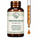 Dog & Cat Sneezing Treatment - Helps to Support Sinus Health, Eye Health, Immune Health, & Much More - Cat Sneezing Relief - Nose Relief for Dogs - Allergy Relief for Cats - 1 fl oz