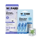 WIZARD WELLNESS Happy Nose Inhaler Stick + Sinus Rinse Bundle | Drug-Free Allergy & Congestion Relief | Travel Kit | Instant Menthol Vapor + Deep Nasal Flush | Mess-Free | Pocket-Ready | 3-Pack