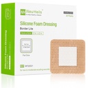 NeuHeils Silicone Foam Dressing Border Lite 2"x2", Pad 1"x1", 20 Pack | Small Pressure Ulcers, Leg Ulcers, Surgical Wounds & Skin Tears | High Absorbency, Painless Removal, Waterproof & Cushioned