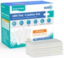 General Medi Sterile Abdominal Combine Pads - 25 Count 5" x 9" Individually Wrapped Absorbent & Thick Pads