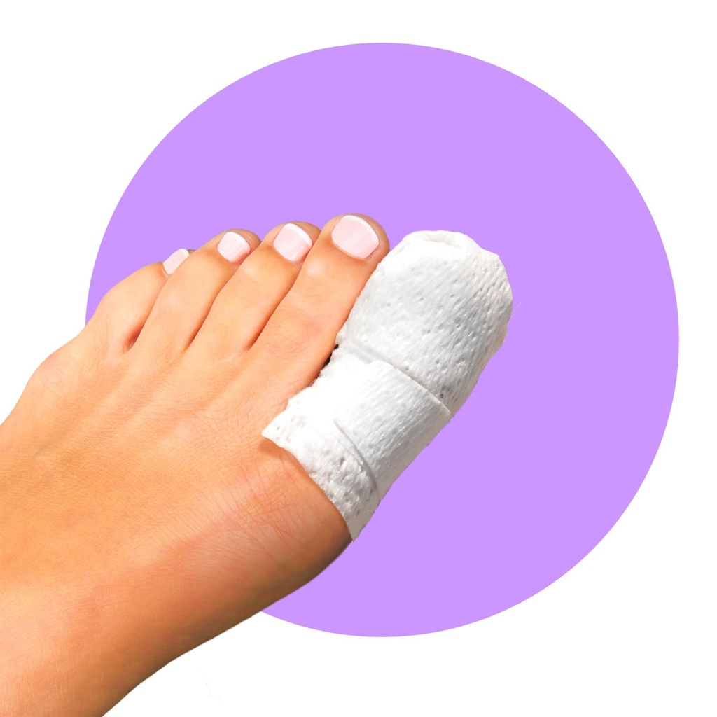 MediMitt ToeMitt Big Toe Bandages Non-Adhesive (Full Coverage Big Toe Bandage) (Without Absorbent Pad, Small (Pack of 10))