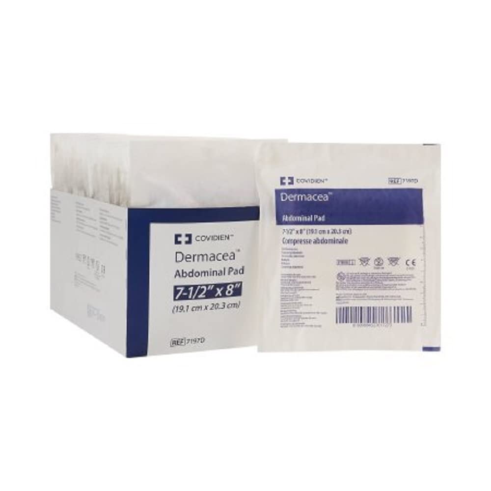 Covidien 7197D Sterile Ab Pad , Box, 18, Trays, 7.5" x 8", Sterile