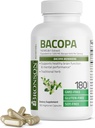 Bronson Bacopa hỗ trợ bộ não khỏe mạnh và hoạt động tâm thần, Herb, Non-GMO, 180 Vegetarian Capsules
